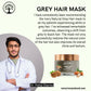 Ivory Natural Grey Mask For Hair - White To Black Hair Naturally For Both Men & Women | Swadesiicart
