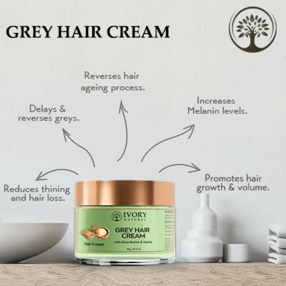 Ivory Natural Cream For Greys Restore Natural Hair Color | Swadesiicart