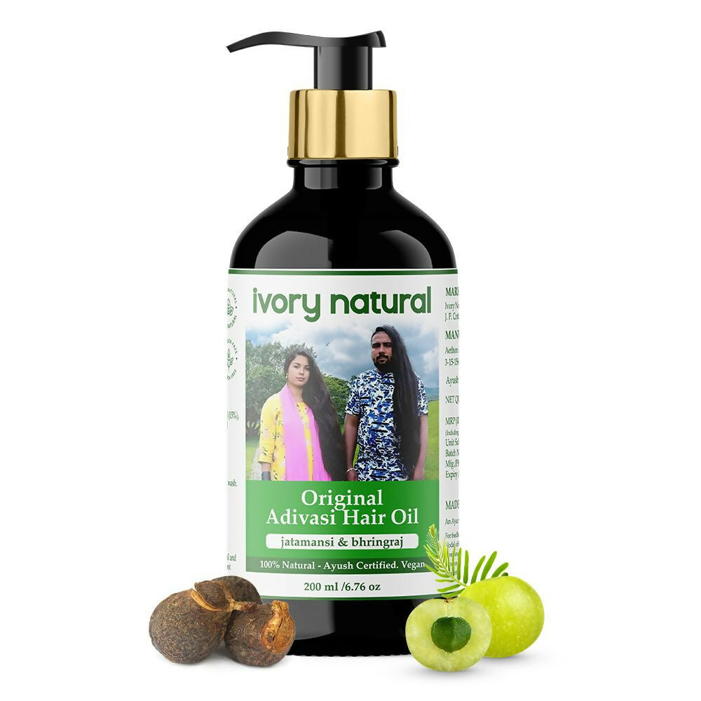 Ivory Natural Adivasi Hair Oil For Growth Of Hair, Hair Strengthening & Nourishment | Swadesiicart