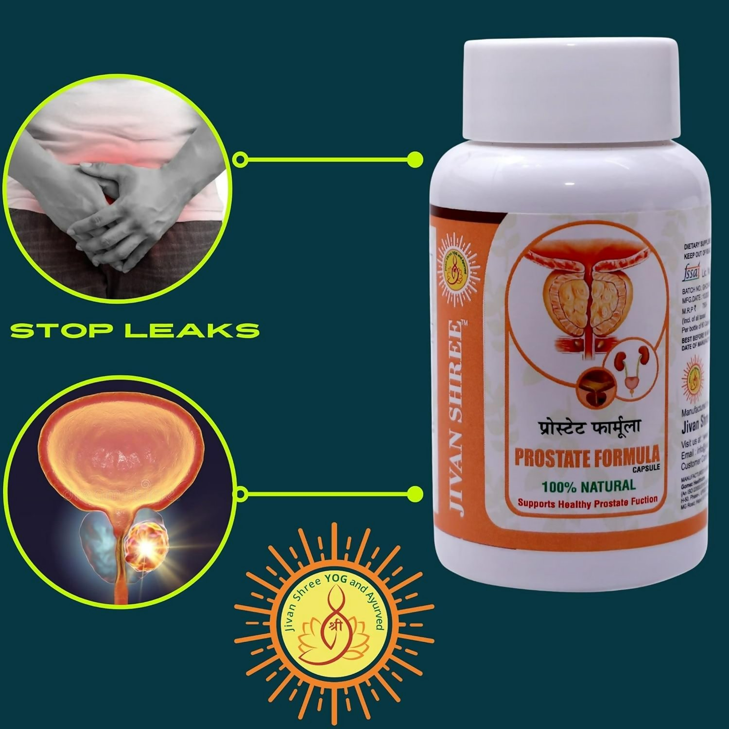 Jivan Shree Prostate Formula Capsules - Swadesiicart