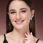 NVR Women's Set of 6 Rose Gold-Polished Contemporary Drop Earrings | Swadesiicart