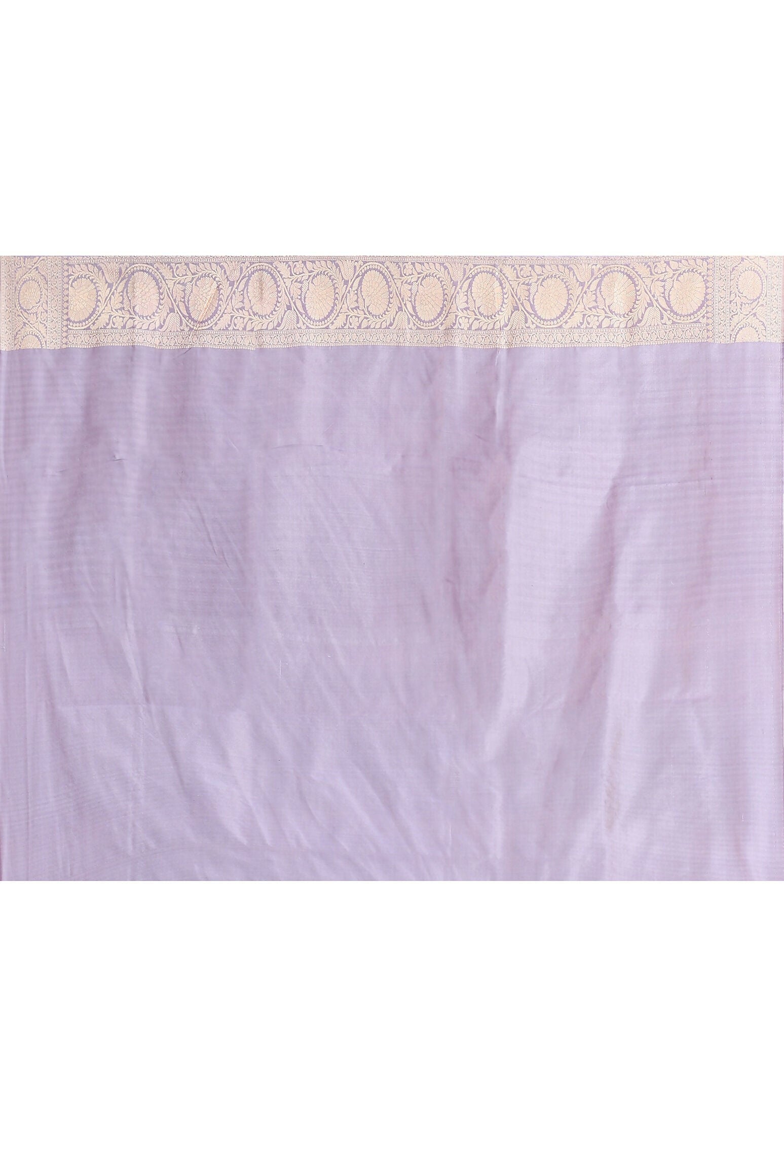 Joban Fashion Pea Green Pure Katan Pure Handloom Banarasi Silk Saree | Swadesiicart