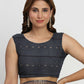 Shree Shyam Fashion Linen Cotton Navy Blue Saree