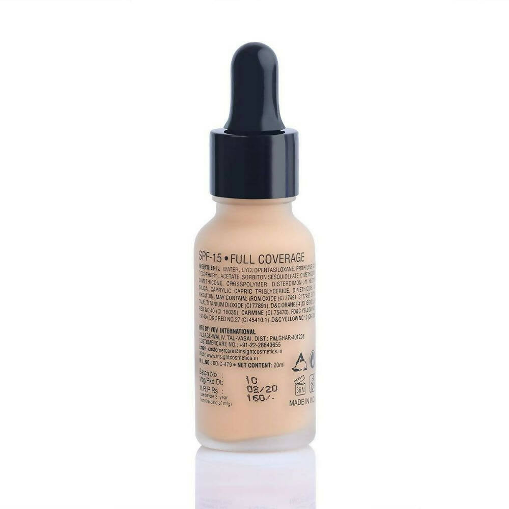 Insight Cosmetics Ultra-Thin Second Skin Long Wear Liquid, Creamnatural Foundation - Golden Honey - Swadesiicart