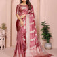 Aastha Fashion Dusty Rose Soft Organza Silk Weaving Saree