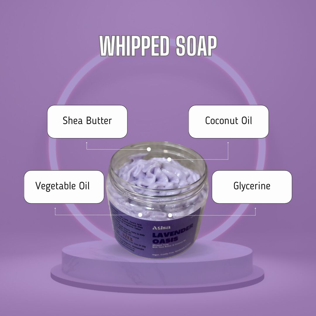 Atisa Lavender Oasis Whipped Soap | Swadesiicart