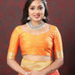 Lorenvalley Fashion Red & Yellow Patola Silk Woven Design Meenakari Weaving Saree - Swadesiicart