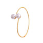 VOJ One Gram Gold-Polished Pearl Studded Bracelet - Swadesiicart