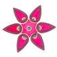 Kundan HandiKrafts Drop Rangoli Pink (Medium) - Aahana - The Bliss Store