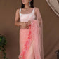 Vamsee Murari Peach Super Net Saree - Swadesiicart