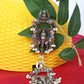 Mominos Fashion Johar Kamal Ganesh Design Silver Color Earrings - Swadesiicart