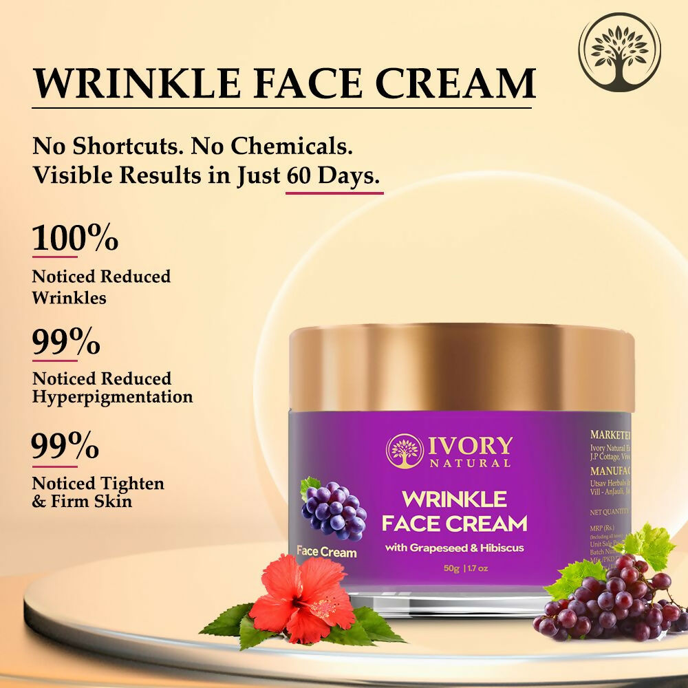 Ivory Natural Wrinkle Face Cream For More Radiant And Youthful Look | Swadesiicart