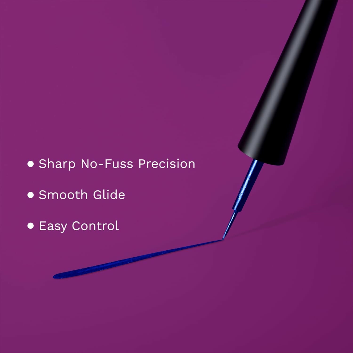 Pilgrim Metallic Eyeliner Blue Rebel, Long Lasting & Smudge Proof Enriched With Argan Oil - Swadesiicart