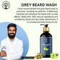 Ivory Natural Grey Beard Wash For Beard Graying And Restoring Beard'S Natural Black Shade | Swadesiicart