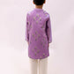 Lil Drama Mishti Purple Kurta Pyjama Set For Boys | Swadesiicart