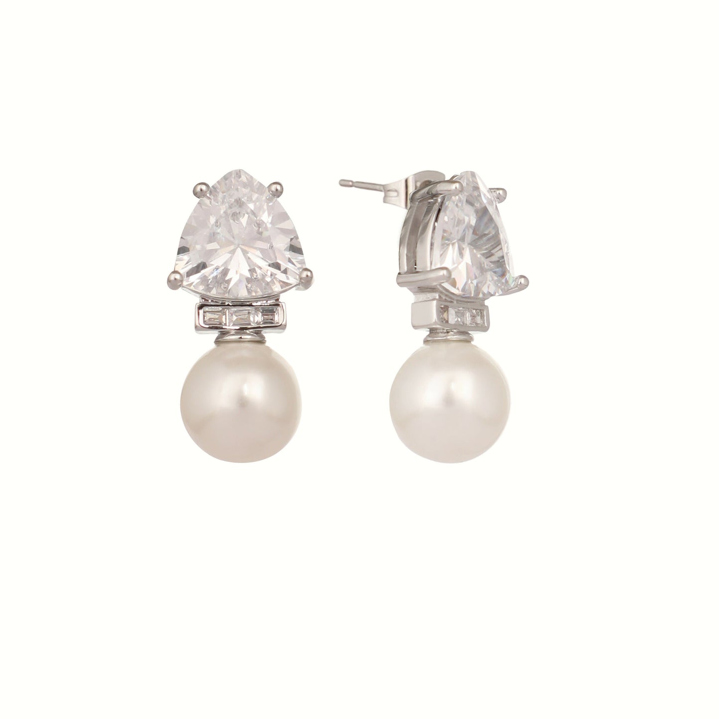 Nuyug Pearl Elegance Anti Tarnish Studs | Swadesiicart