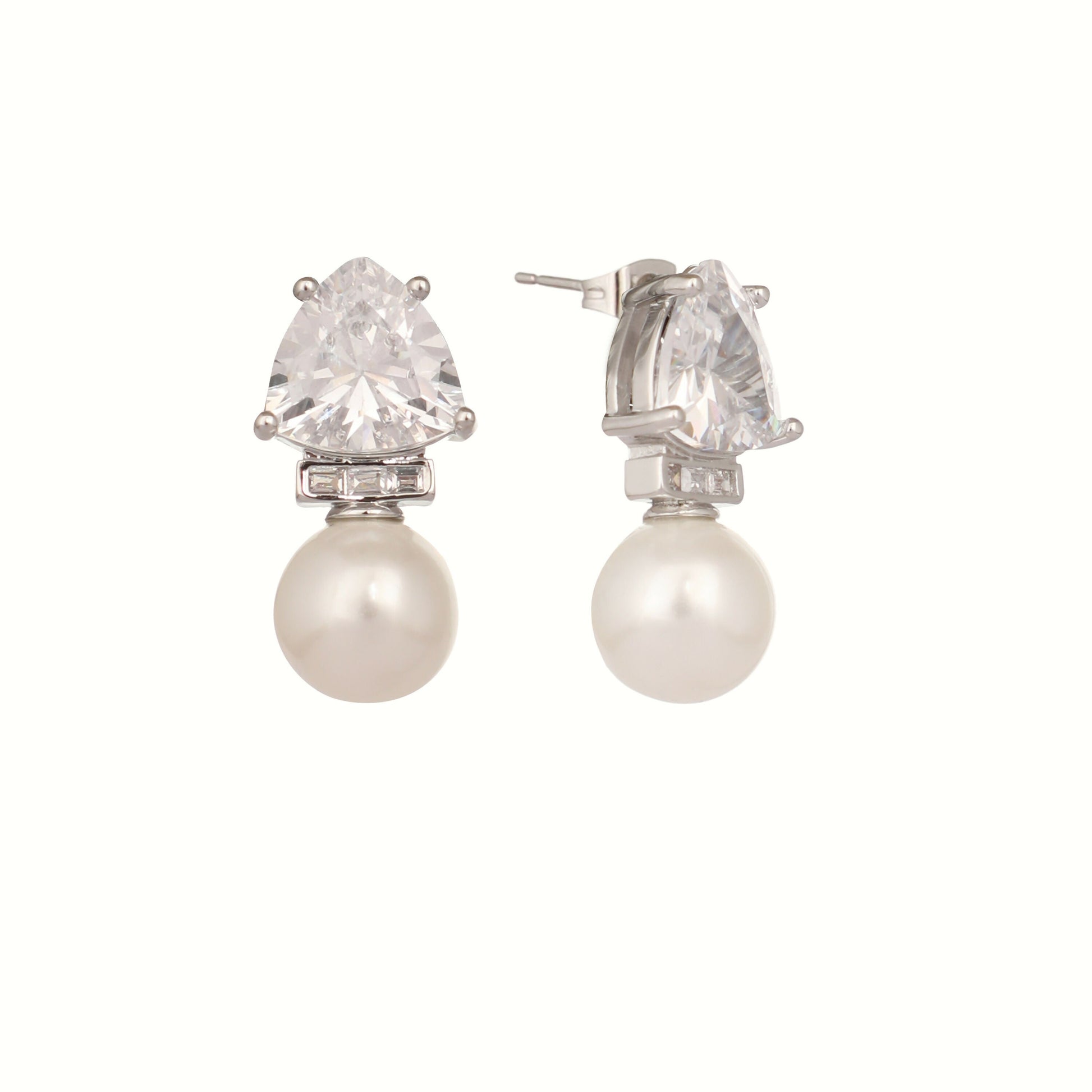 Nuyug Pearl Elegance Anti Tarnish Studs | Swadesiicart