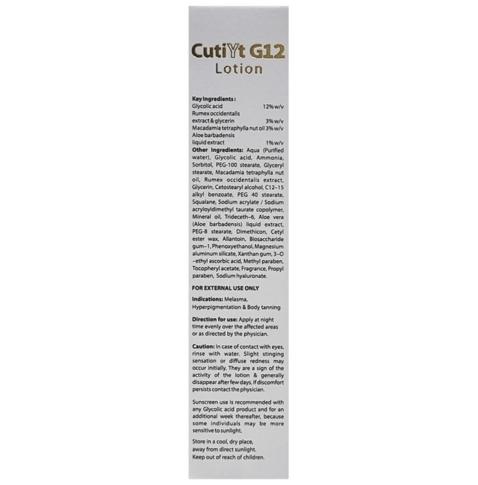 Cutiyt G12 Lotion For All Skin Type | Swadesiicart