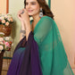 Sea Green Georgette Pedding Color Printed Ready To Wear Saree - Aalaya | Swadesiicart