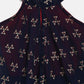 Ahalyaa Navy Printed Chanderi Silk Kids Kurta With Pant For Girls | Swadesiicart