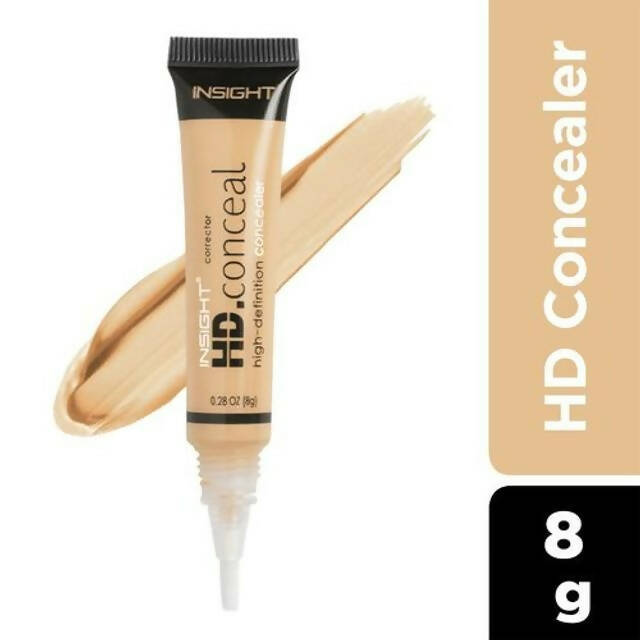 Insight Cosmetics Hd Concealer - Natural Finish, Water-Resistant - Golden Sand - Swadesiicart