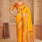Shree Shyam Fashion Silk Blend Yellow Saree