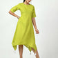 Myshka Women's Green A-Line Solid Kurta - Swadesiicart