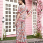 Red Rayon Floral Printed Top with Matching Bottom - Eesha - Swadesiicart
