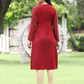 Juniper Maroon Ethnic Motif Printed Acrylic Straight Kurta. - Swadesiicart