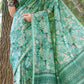 Vishnu Weaves Women's Rama Cotton Silk Woven Saree with Blouse - Swadesiicart