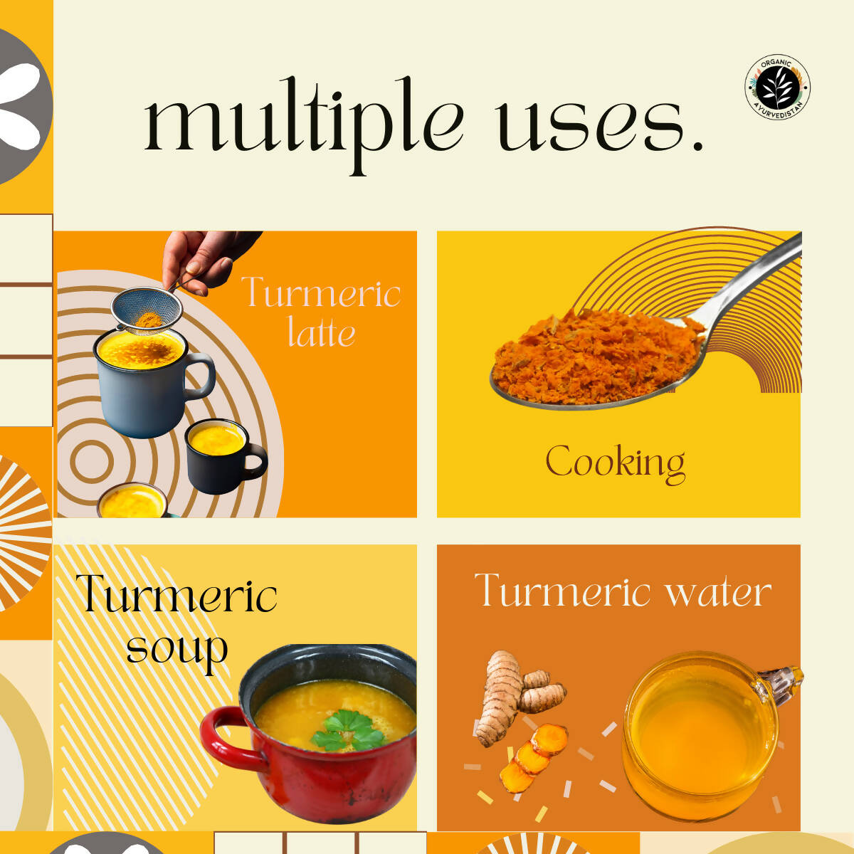 Organic Ayurvedistan Turmeric Powder - Swadesiicart