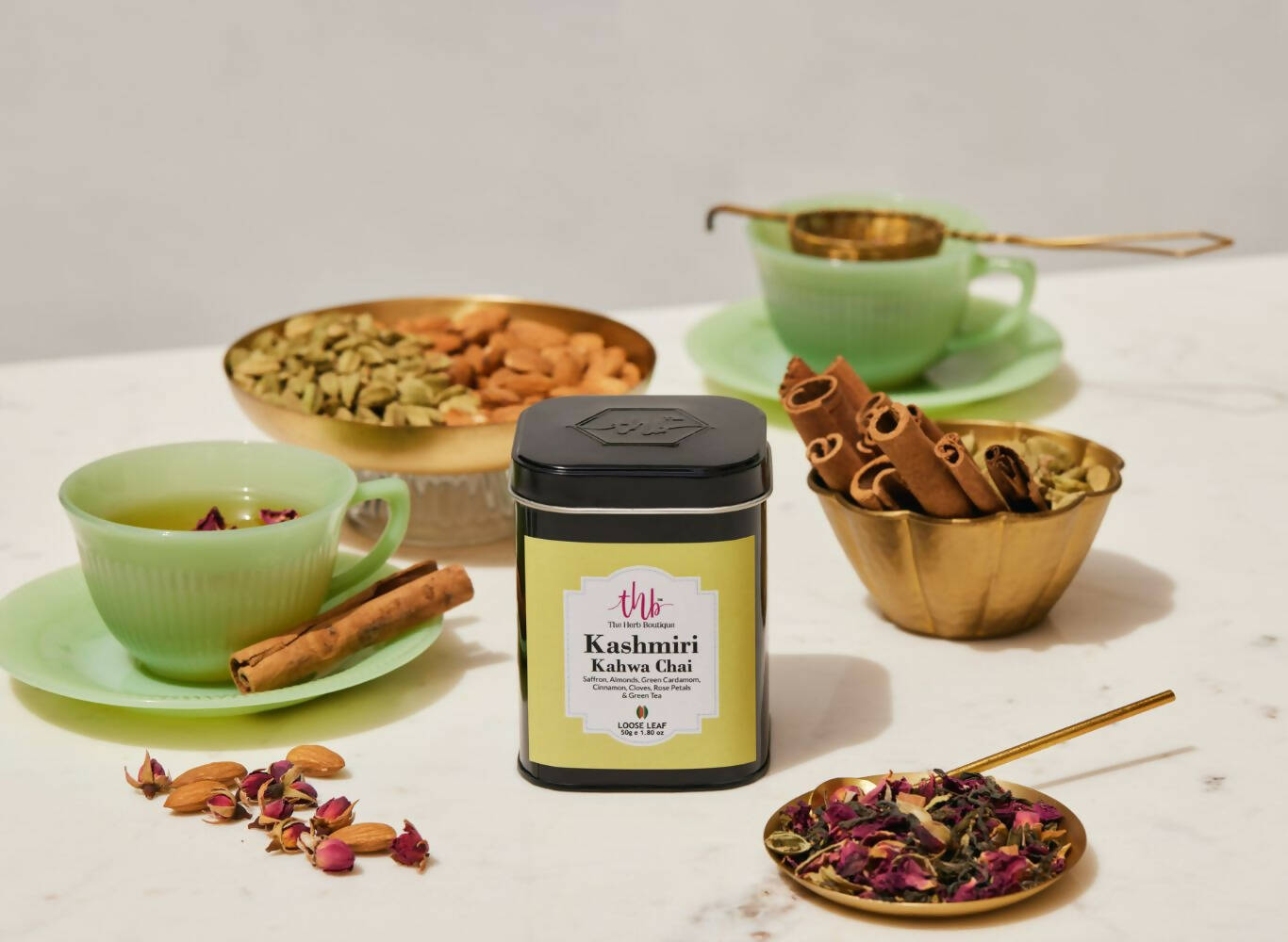 The Herb Boutique Kashmiri Kahwa Chai - Swadesiicart