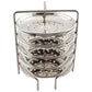 Jain Stainless Steel Idiappam Stand 5 Plates - Silver - Swadesiicart