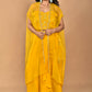 Morchari Women Hand Embroidery Crop Top-Yellow - Swadesiicart