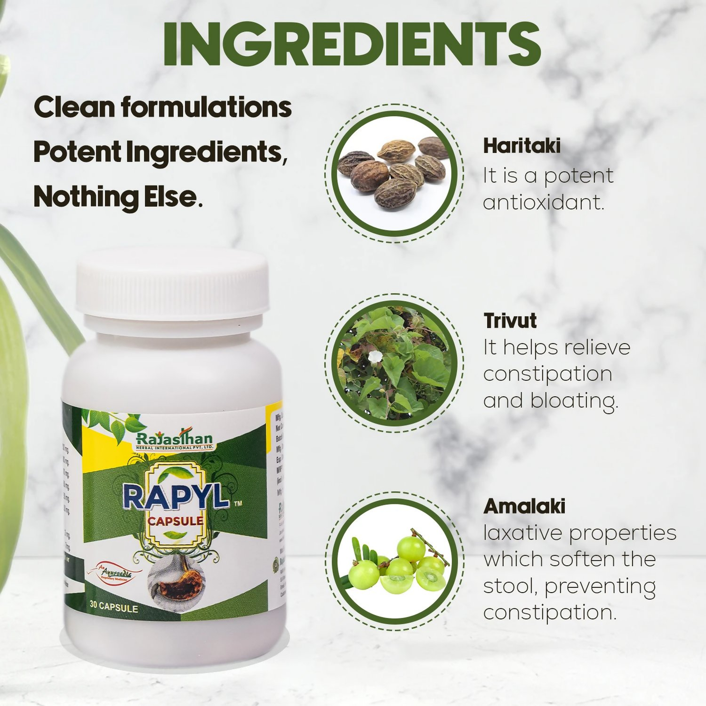 Rajasthan Herbals Rapyl Capsules | Swadesiicart