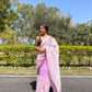 Vamsee Purple Organza Saree - Swadesiicart
