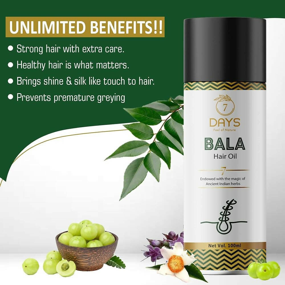 7 Days Bala Hair Oil For Promotes Hair Growth - Swadesiicart