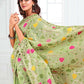 Shree Shyam Fashion Linen Cotton Light Green Saree
