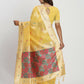 Shree Shyam Fashion Linen Cotton Yellow Saree