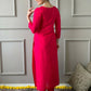 Partywear Designer Viscos Chanderi Red Stitched Suit With Dupatta - Tanisha | Swadesiicart