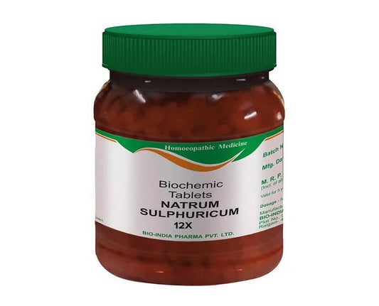 Bio India Homeopathy Natrum Sulphuricum Biochemic Tablets | Swadesiicart