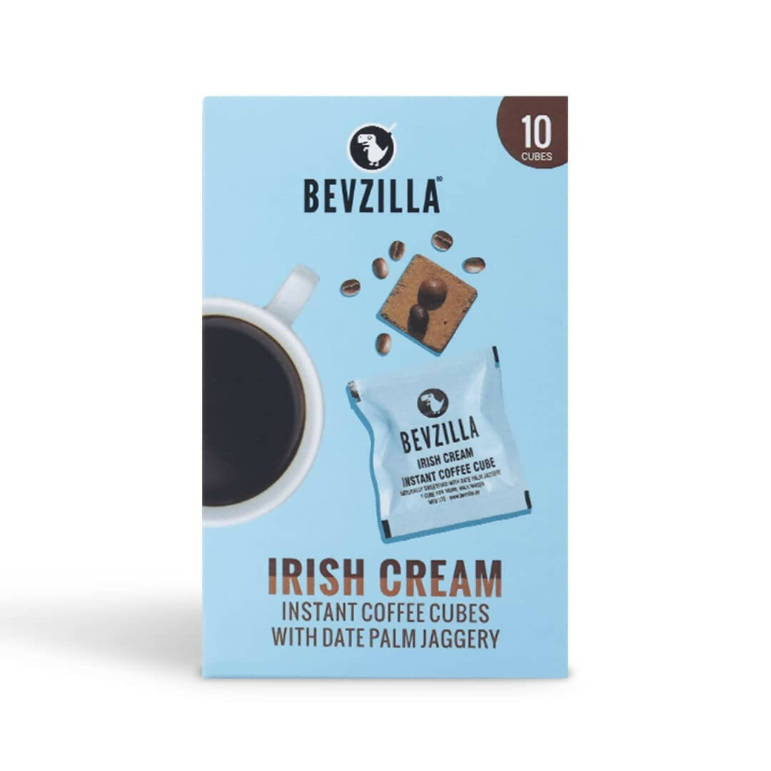 Bevzilla Instant Coffee Cubes Pack with Organic Date Palm Jaggery - Irish Cream | Swadesiicart