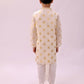 Lil Drama Mishti Off White Kurta and Dhoti For Boys | Swadesiicart