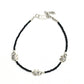 Mominos Fashion Kamal Johar Oxidised Elephant Design Silver/Black Anklets | Swadesiicart