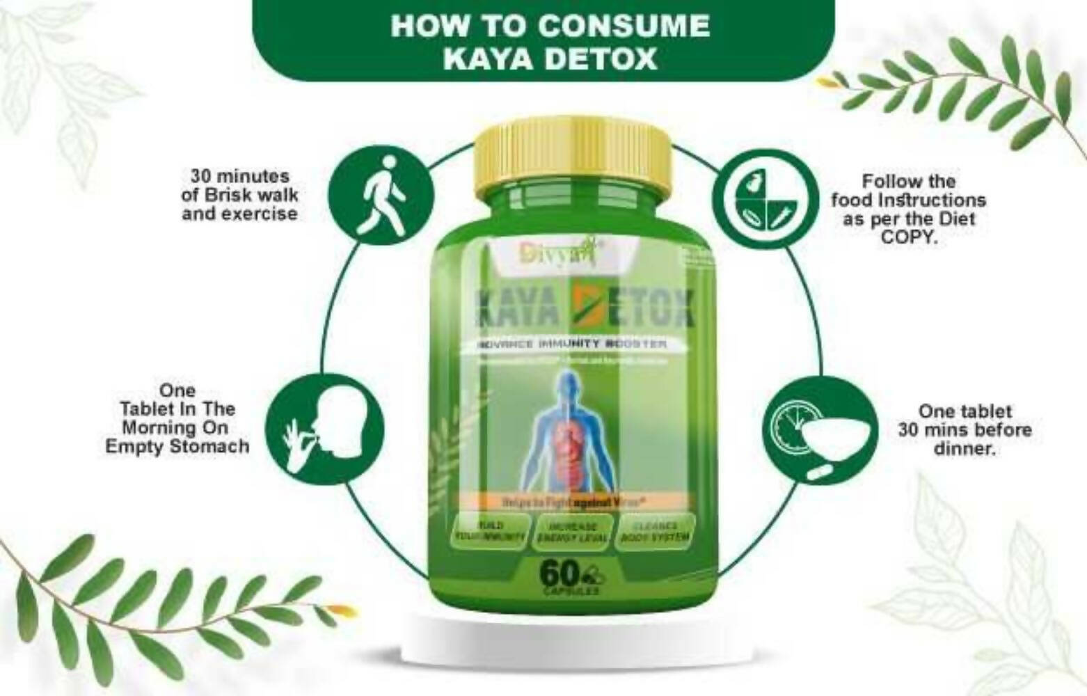 Divya Shree Kaya Detox Capsules | Swadesiicart