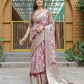 Vamsee Dhruvini Baby Pink Georgette Saree - Swadesiicart