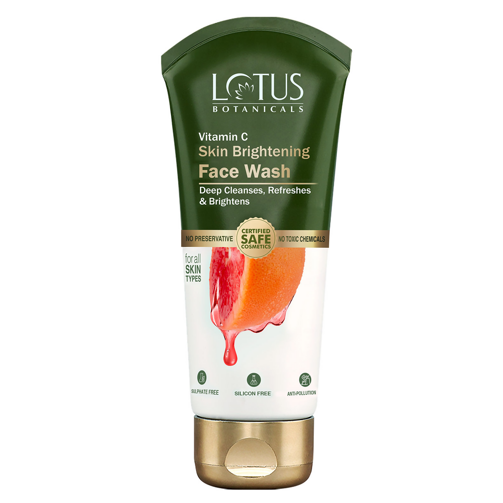 Lotus Botanicals Vitamin C Skin Brightening Face Wash | Swadesiicart