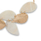 Gold-Polished Alloy Shell And Brass Leaf Statement Necklace - The Pari | Swadesiicart