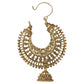 Gold-Polished Alloy Golden Round Hoop Style Earrings - The Pari - Swadesiicart