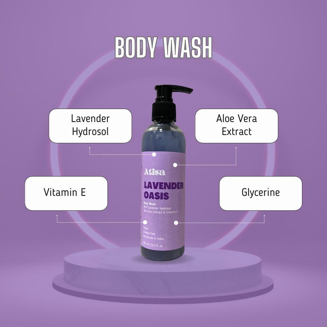 Atisa Lavender Oasis Body Wash | Swadesiicart